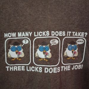 Vintage tootsie pop owl "HOW MANY LICKS? "